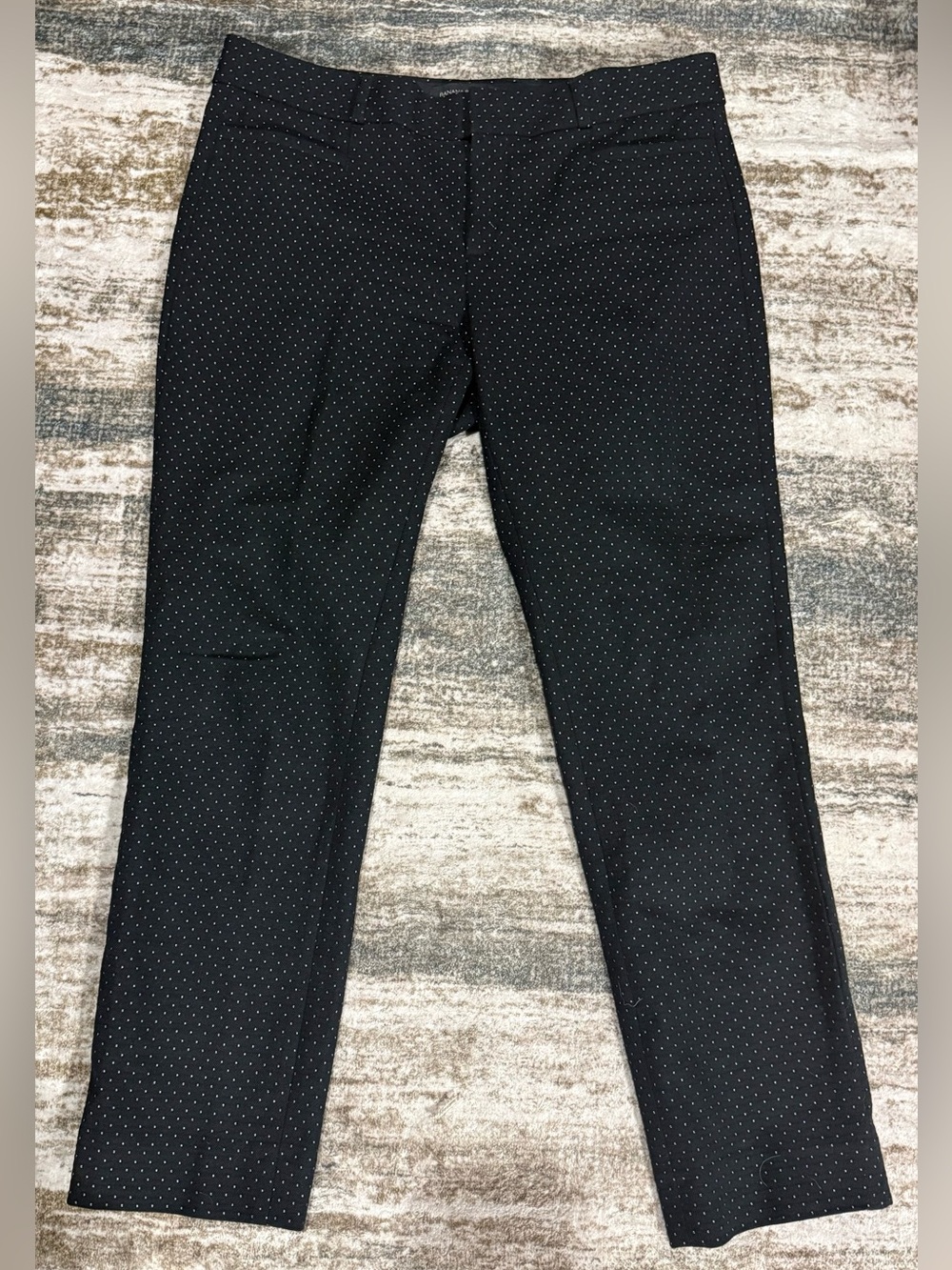 Banana Republic Black Microdot women’s Sloan  Dress Pants (4s)